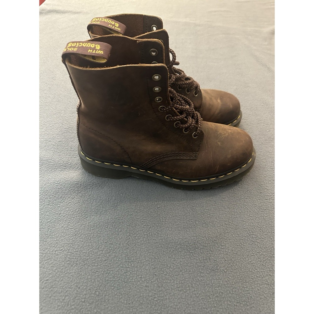 Dr. Martens 1460 Crazy Horse Brown Leather Boots Men's Size 8 Women's Size 9